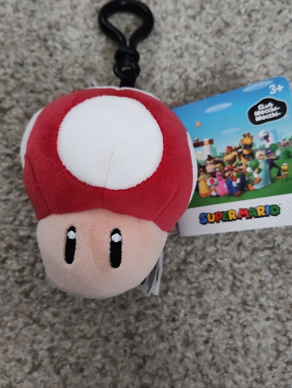 Nintendo Mario Kart Club Mocchi-Mocchi- Collectible Clip-On - Mushroom